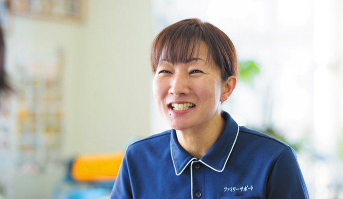 指定通所介護 ファミリーサポート 金城聡子さん 46歳 沖縄アカデミー専門学校卒業